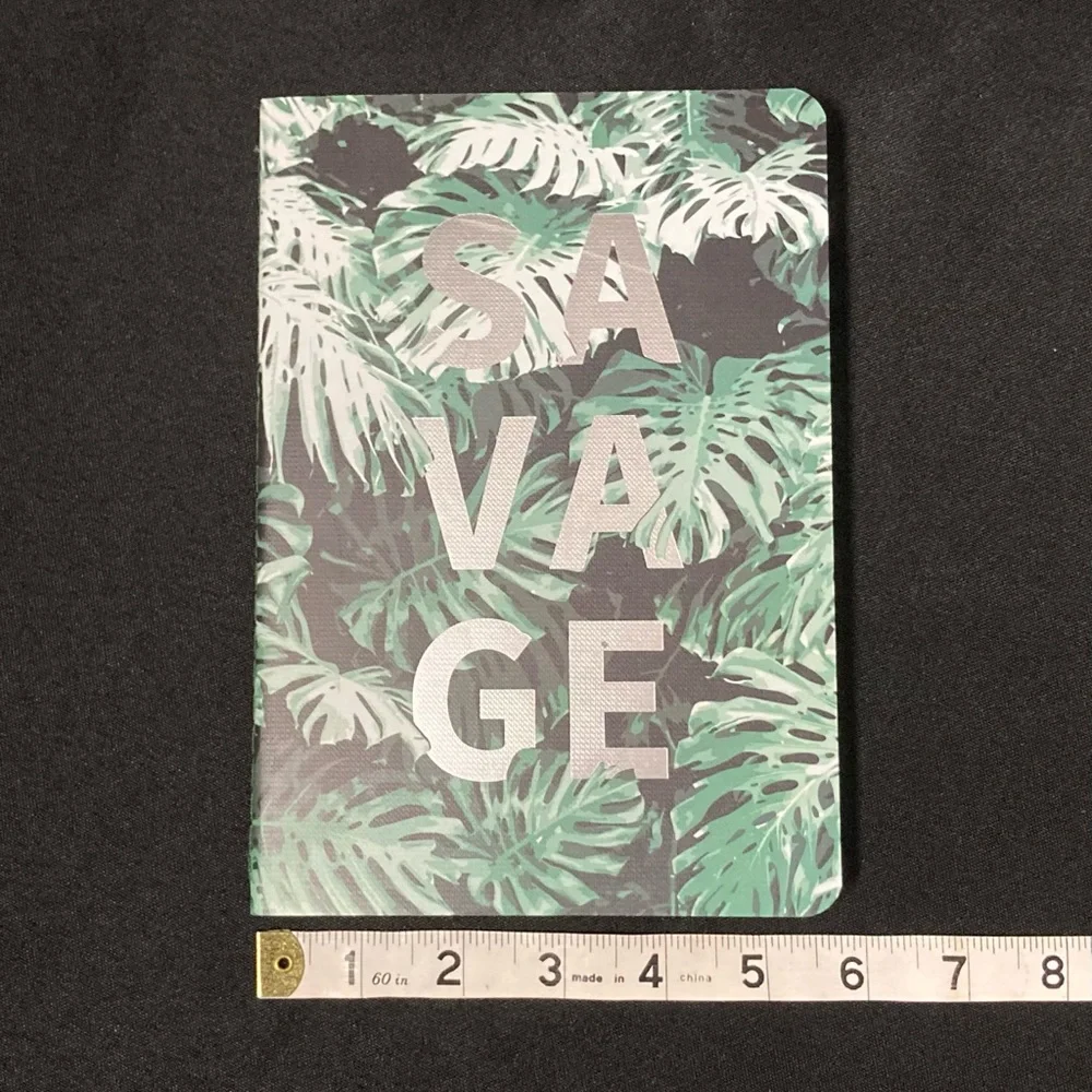 ⭐️ Studio Oh! Tropical Leaf Patterned Savage Notebook 80 Lined Pages